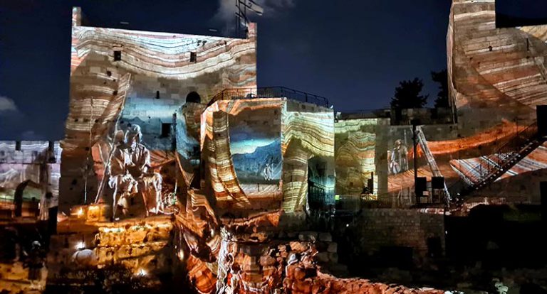 יומיים בירושלים - החיזיון הלילי במגדל דוד